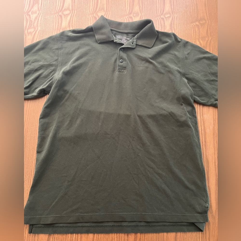 5.11 Tactical Dark Green Polo Shirt size Large